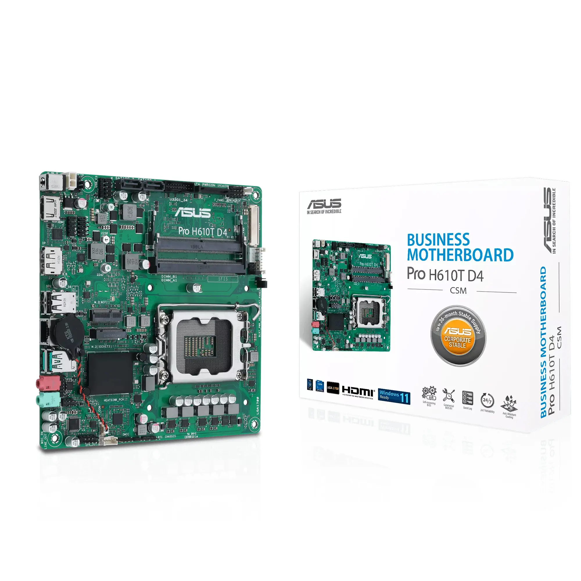 Płyta główna ASUS PRO H610T D4-CSM cena - zdjęcie 5