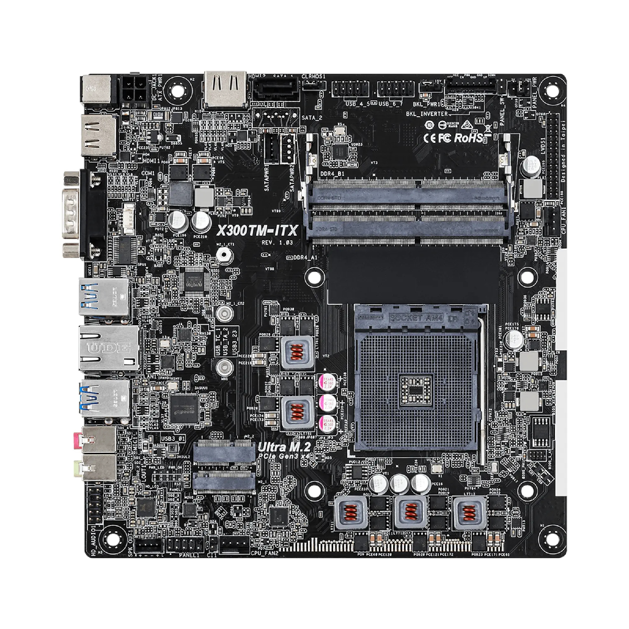 Płyta główna ASRock X300TM-ITX  (sAM4/X300/DDR4/miniATX) cena - zdjęcie 0