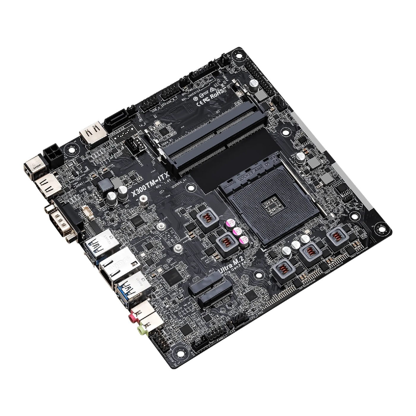 Płyta główna ASRock X300TM-ITX  (sAM4/X300/DDR4/miniATX) cena - zdjęcie 1