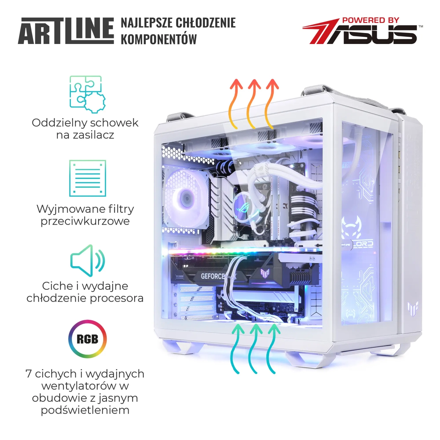 Komputer gamingowy ARTLINE GT502 Ryzen 7 7800X3D RTX 4080 SUPER 16GB GT5W642TWin (R778X3DRTX48S16GT5W642Tw) cena - zdjęcie 4