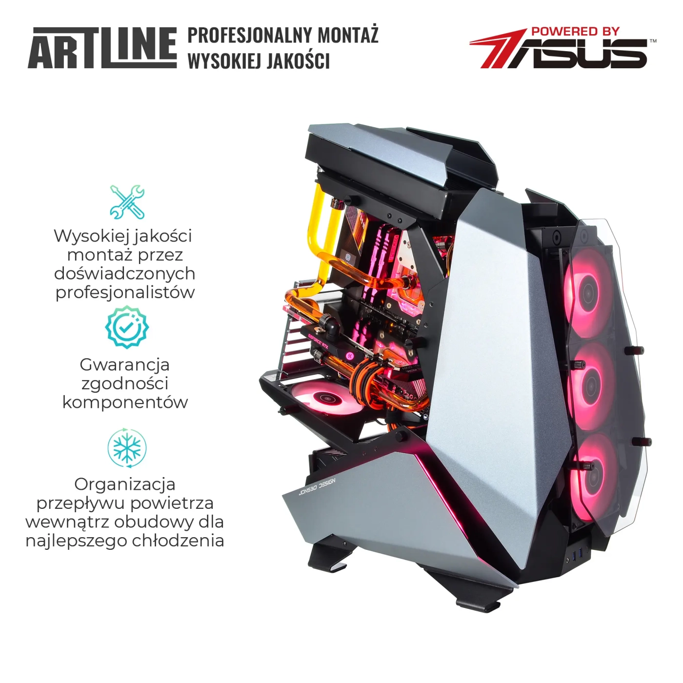 Komputer gamingowy ARTLINE MOD5 Ryzen 9 7950X RTX 4090 24GB MOD51020Win (R97950XRTX409024GM5121020w) cena - zdjęcie 8