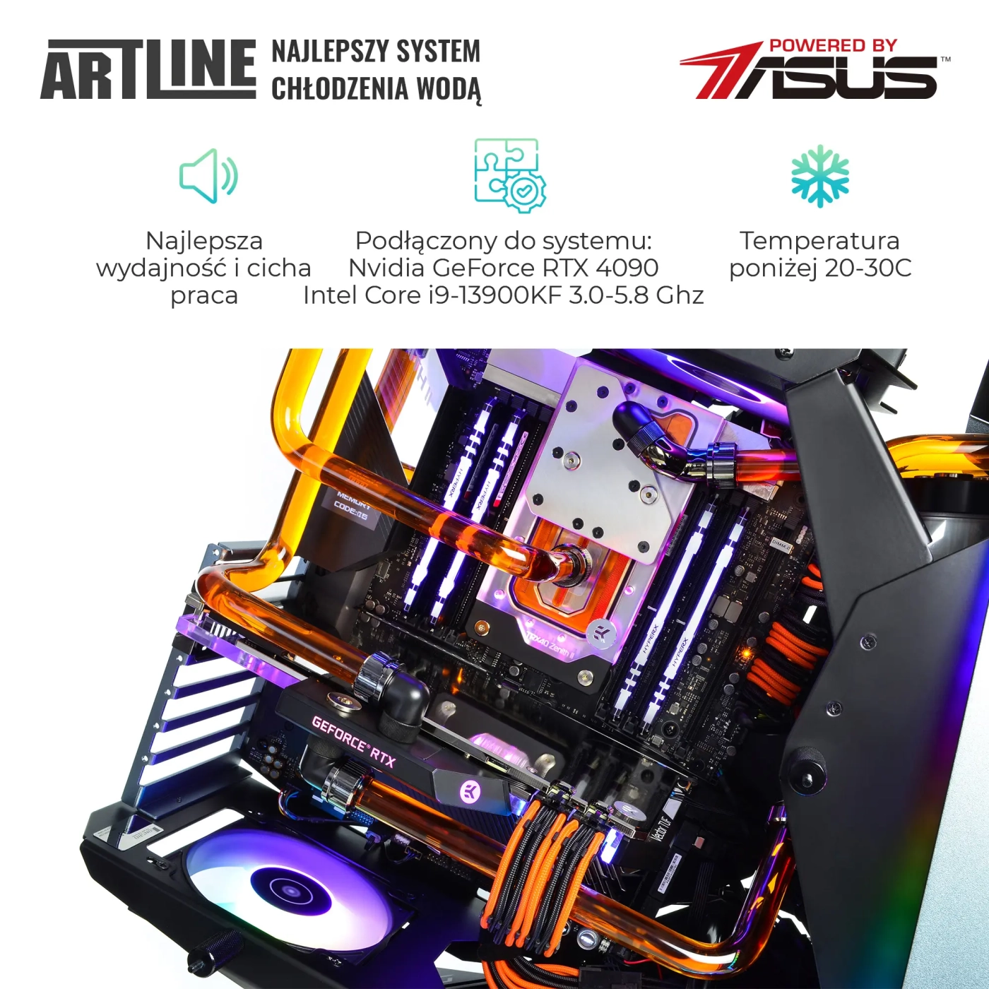 Komputer gamingowy ARTLINE MOD5 i9 14900KF RTX 4090 24GB MOD5641020Win (i913900KFRTX409024GM5641020w) cena - zdjęcie 4