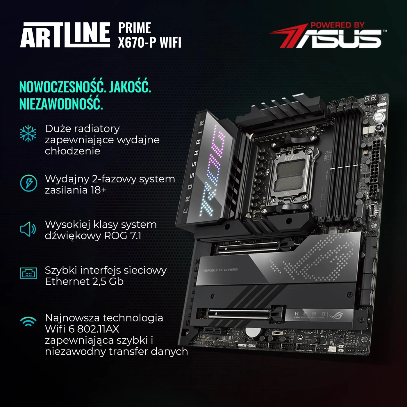 Komputer gamingowy ARTLINE OVERLORD Ryzen 9 7950X RTX 4090 24GB HWC641020Win (R97950XRTX409024GHWC641020w) cena - zdjęcie 2