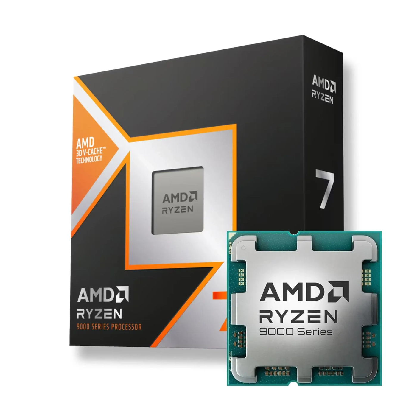 Procesor AMD Ryzen 7 9800X3D (8C/16T, 4,7-5,2 GHz, 96 MB, 120 W, AM5) (100-100001084WOF) cena - zdjęcie 0