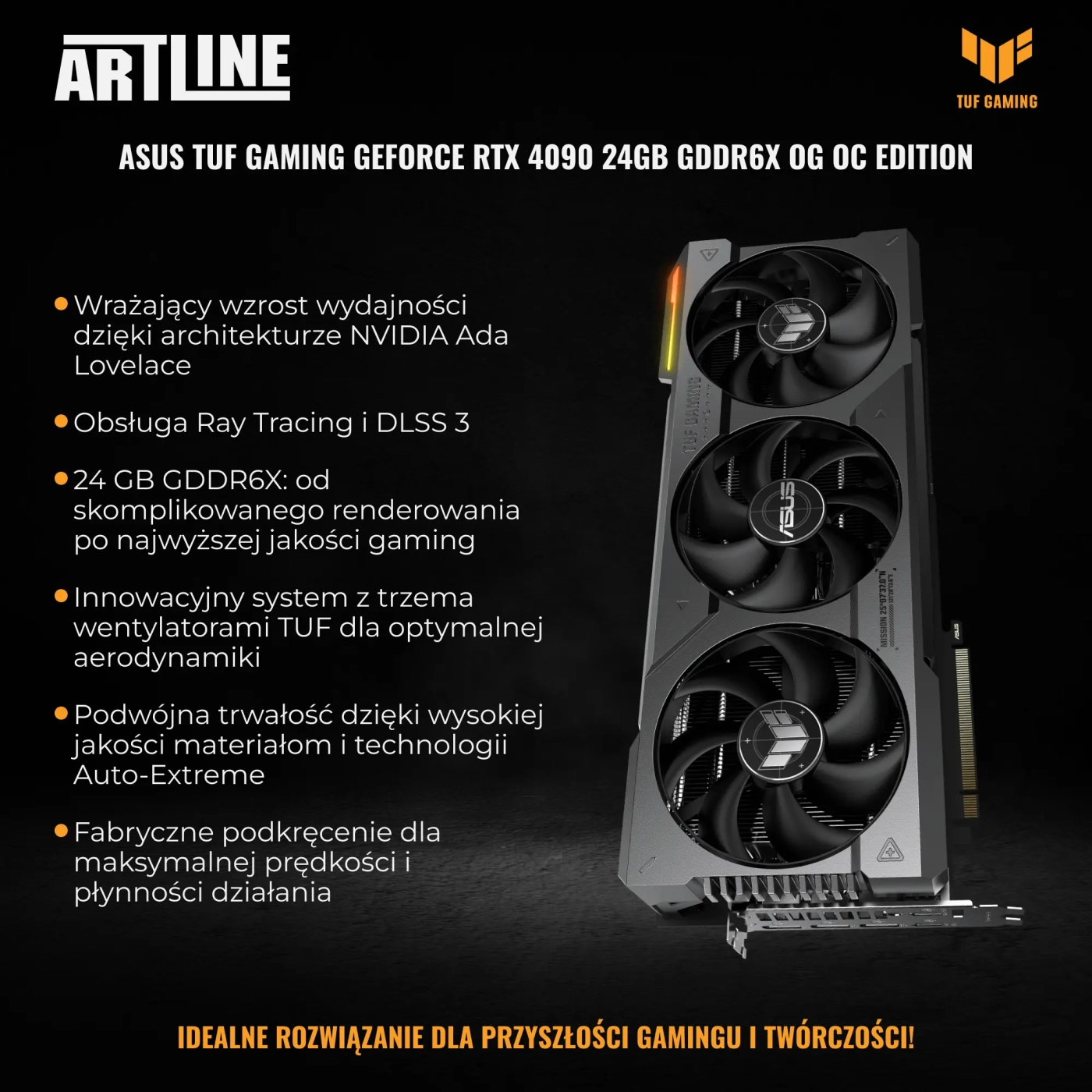 Komputer gamingowy ARTLINE GT302 Ryzen 7 9800X3D RTX 4090 24GB GT302322TWin (R798X3DRTX4924GT32w322Tw) cena - zdjęcie 3