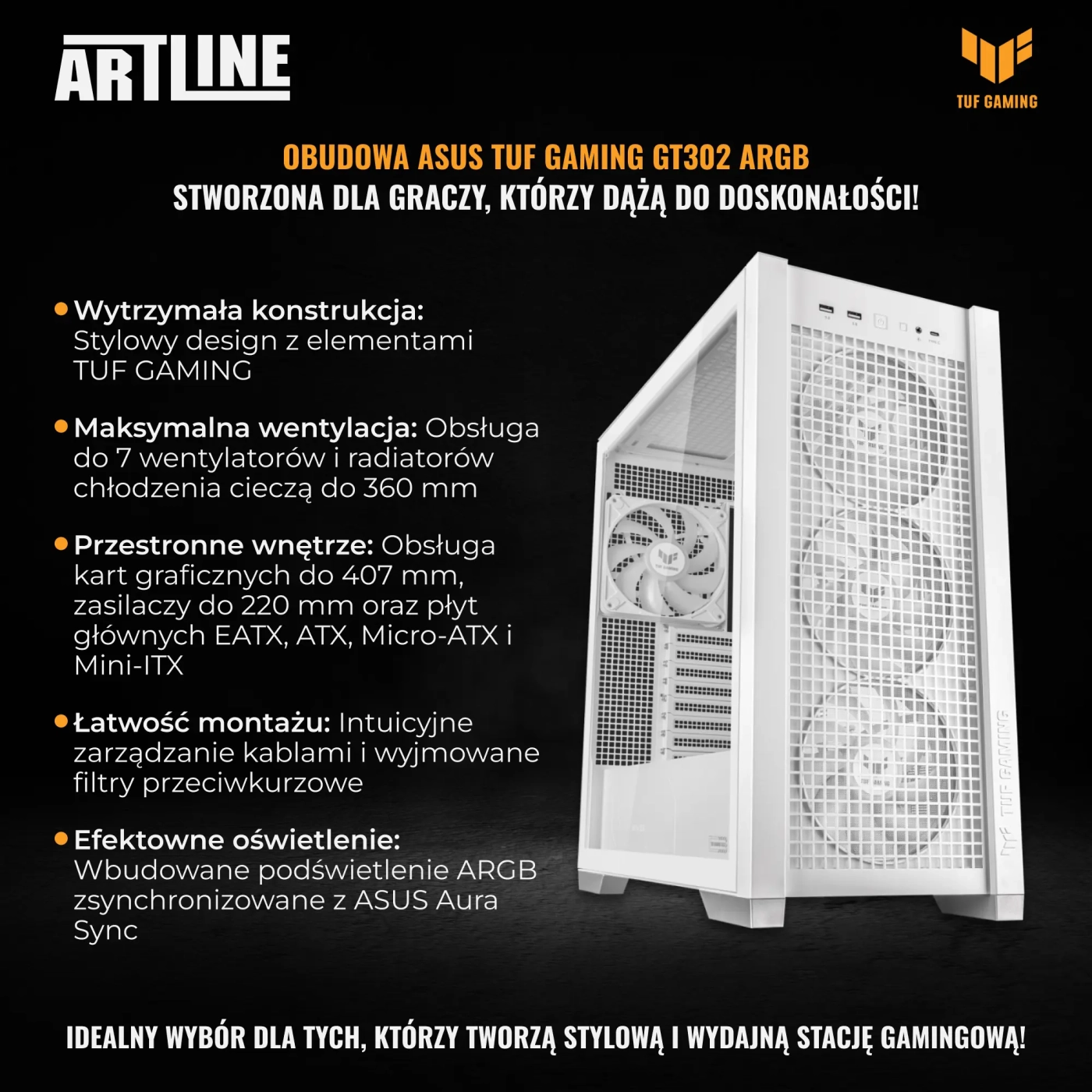 Komputer gamingowy ARTLINE GT302 Ryzen 7 9800X3D RTX 4090 24GB GT302322TWin (R798X3DRTX4924GT32w322Tw) cena - zdjęcie 6