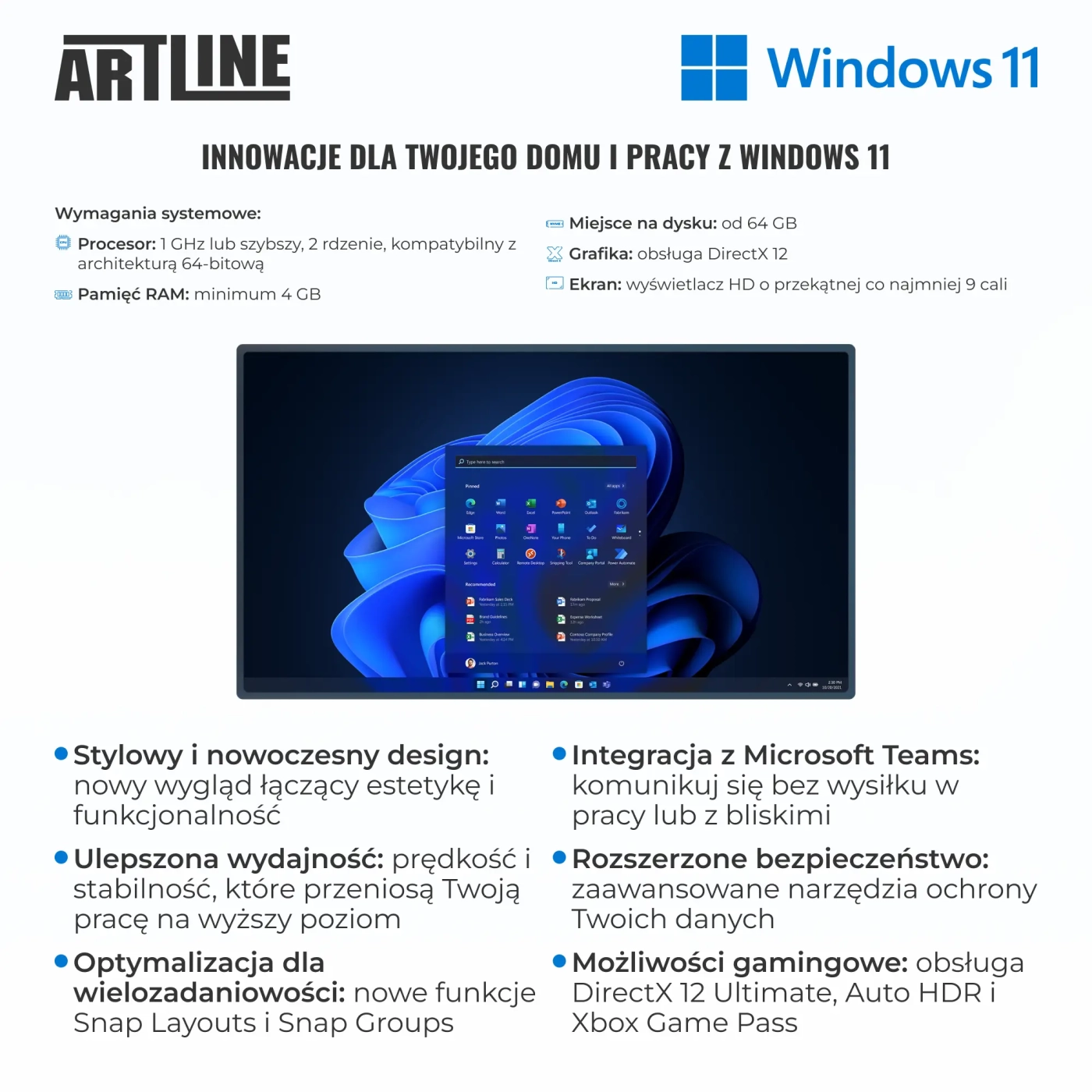 Komputer gamingowy ARTLINE D300 Ryzen 7 9800X3D RTX 4090 24GB D3322TWin (R798X3DRTX4924D3b322Tw) cena - zdjęcie 15