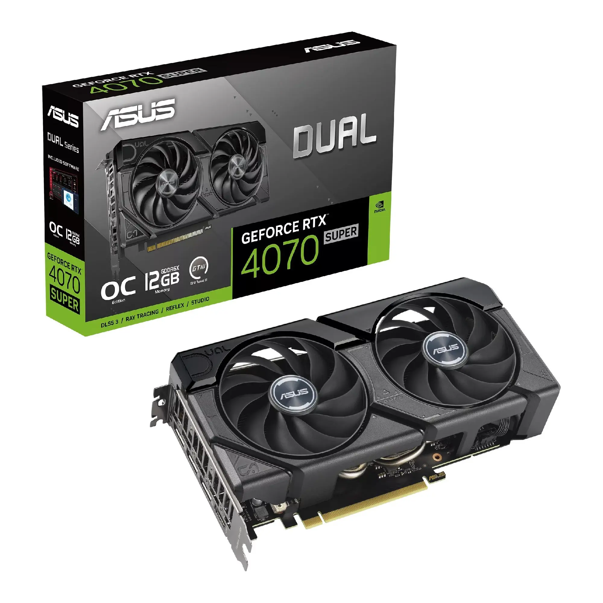 Karta graficzna ASUS Dual GeForce RTX 4070 SUPER EVO 12GB GDDR6X OC Edition (90YV0KC0-M0NA00) cena - zdjęcie 8