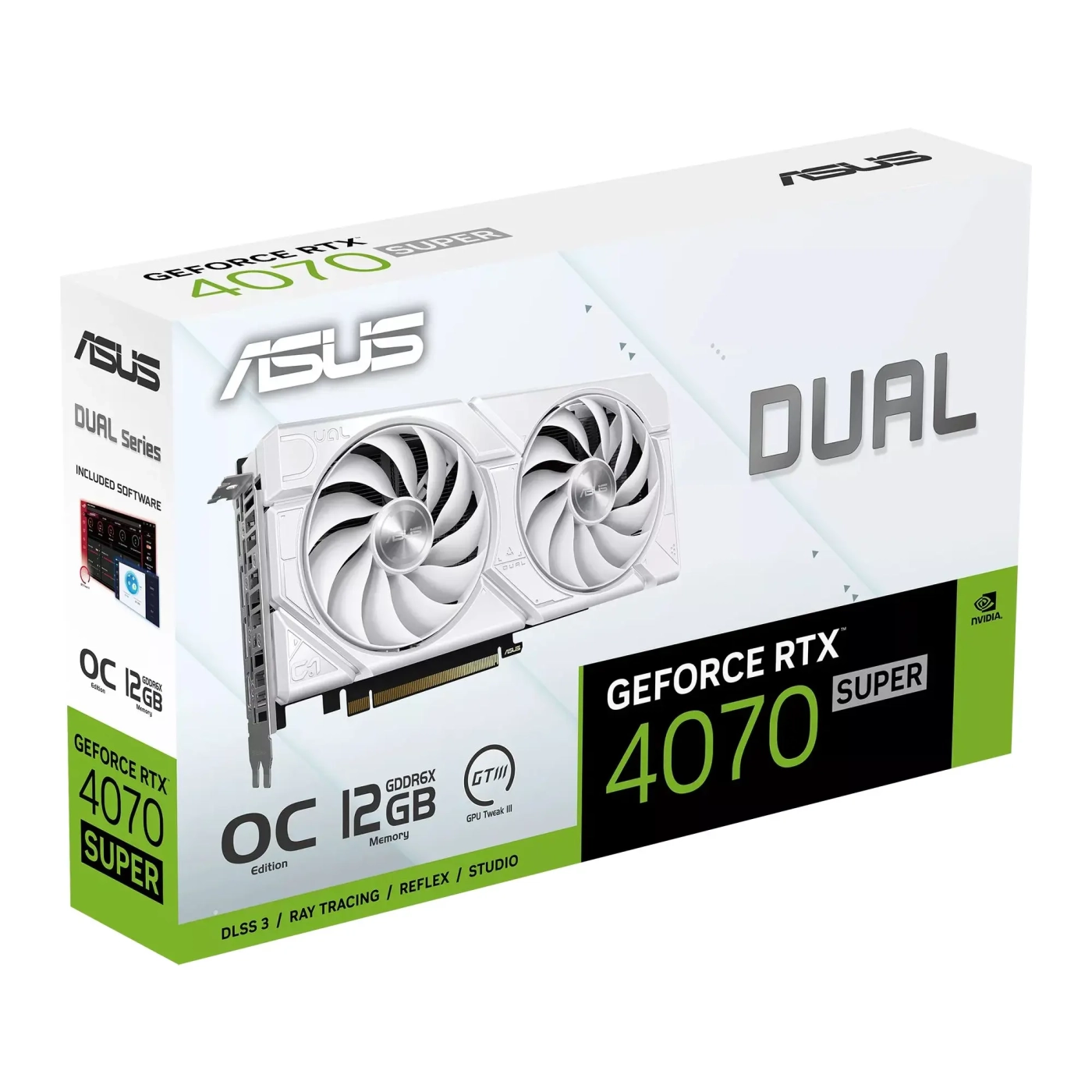 Karta graficzna ASUS Dual GeForce RTX 4070 SUPER EVO White 12GB GDDR6X OC Edition (90YV0KC8-M0NA00) cena - zdjęcie 10
