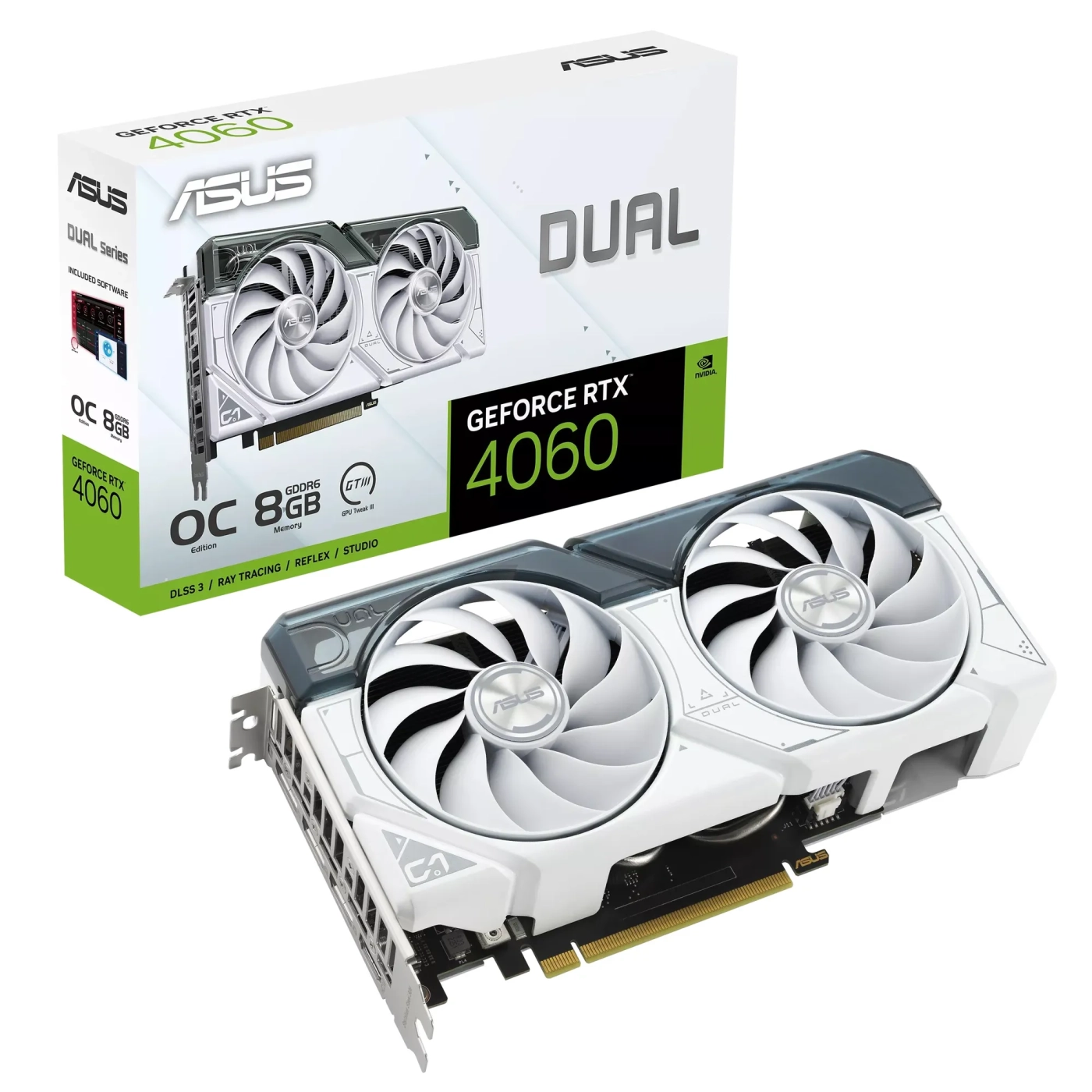 Karta graficzna ASUS Dual GeForce RTX 4060 White OC EVO 8GB GDDR6 (DUAL-RTX4060-O8G-EVO WHITE) cena - zdjęcie 13