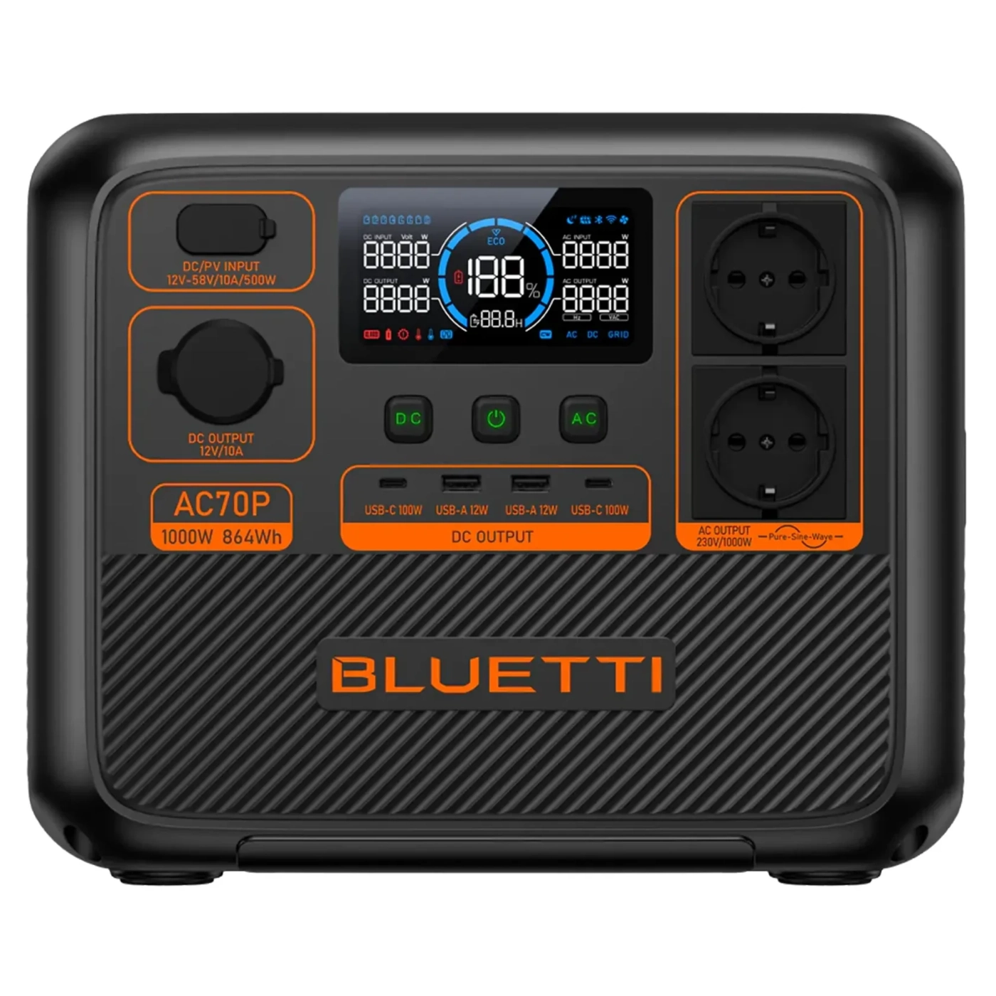 Stacje ładowania BLUETTI AC70P 864Wh, 1000W cena - zdjęcie 1