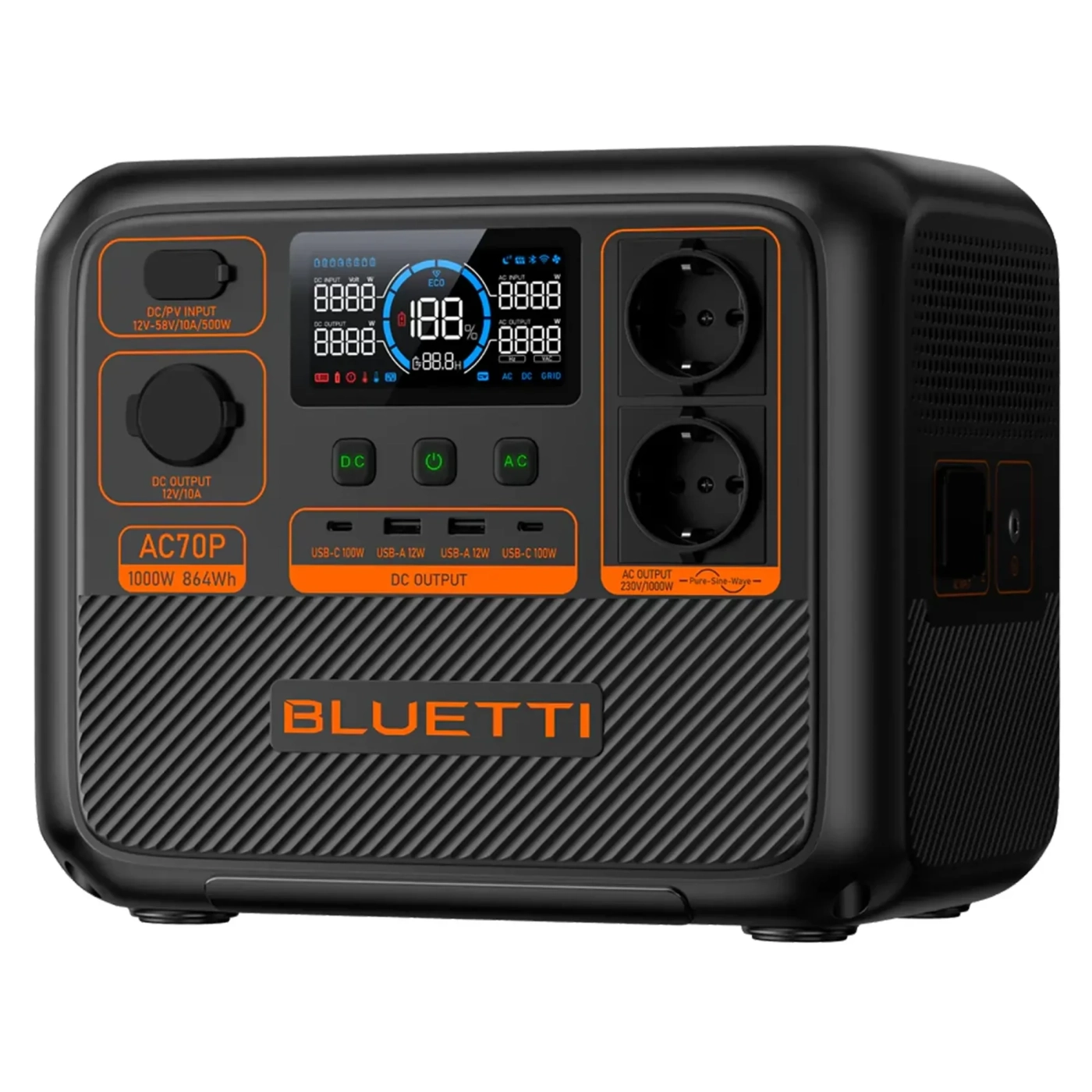 Stacje ładowania BLUETTI AC70P 864Wh, 1000W cena - zdjęcie 3