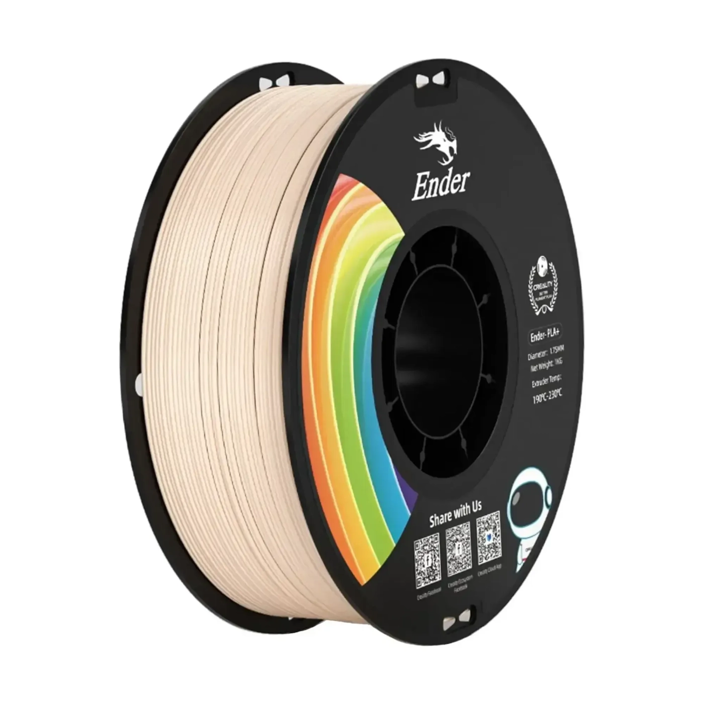 Filament Creality Ender-PLA Plus, 1kg, 1.75mm, beżowy (3301010312) cena - zdjęcie 0