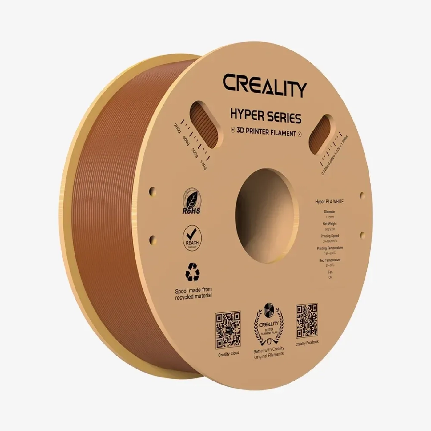 Filament Creality Hyper PLA-CF, 1kg, 1.75mm, ochra (3301060019) cena - zdjęcie 0