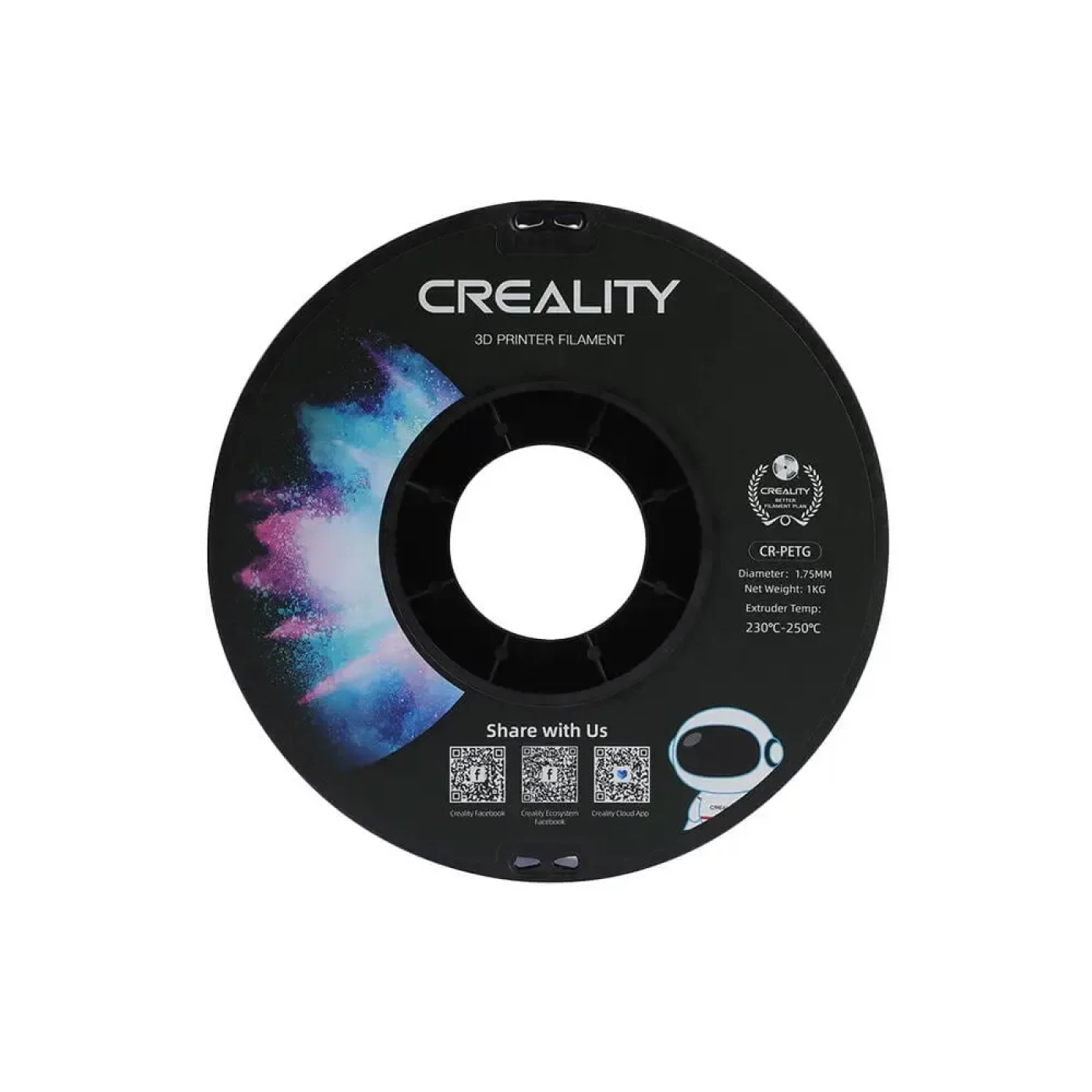 Filament Creality PETG, 1kg, 1.75mm, szary (3301030039) cena - zdjęcie 2