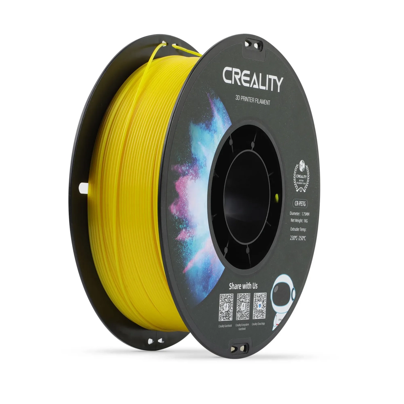 Filament Creality PETG, 1kg, 1.75mm, żółty (3301030033) cena - zdjęcie 0