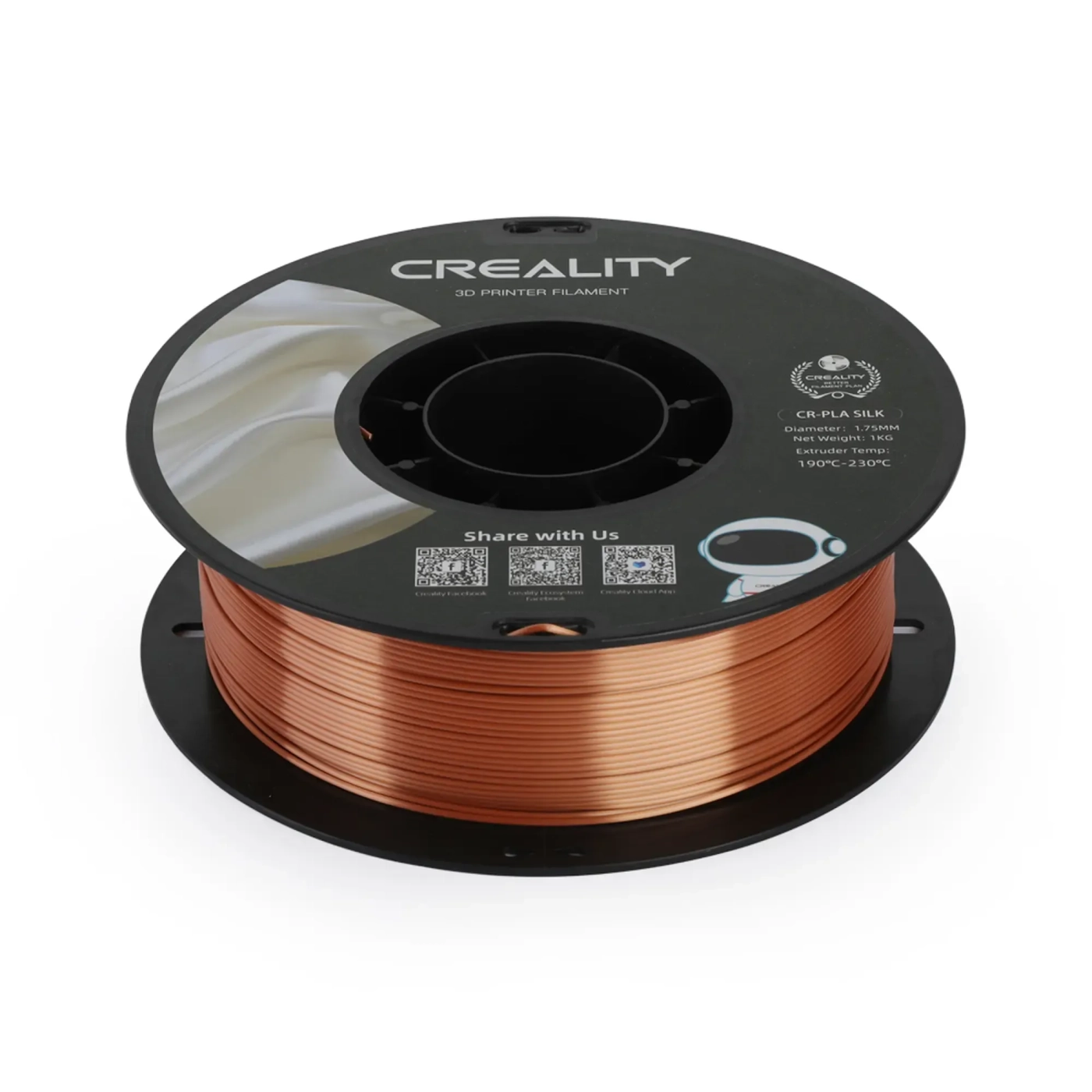 Filament Creality PLA Silky Shine, 1kg, 1.75mm, czerwono-miedziany (3301120002) cena - zdjęcie 4