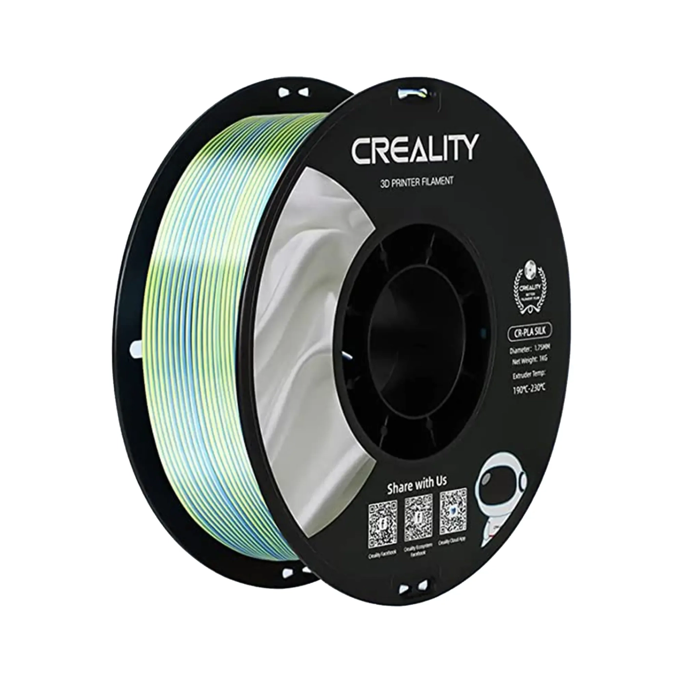 Filament Creality PLA Silky Shine, 1kg, 1.75mm, żółto-niebieski (3301120014) cena - zdjęcie 0