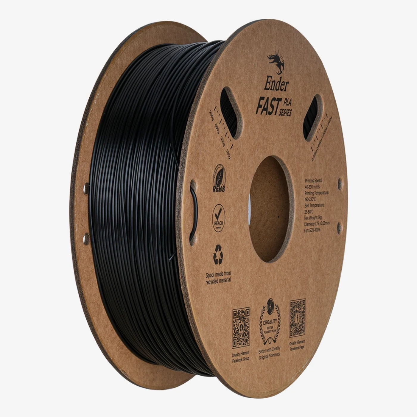 Filament Ender Fast PLA 1kg Czarny (3301010398) cena - zdjęcie 0