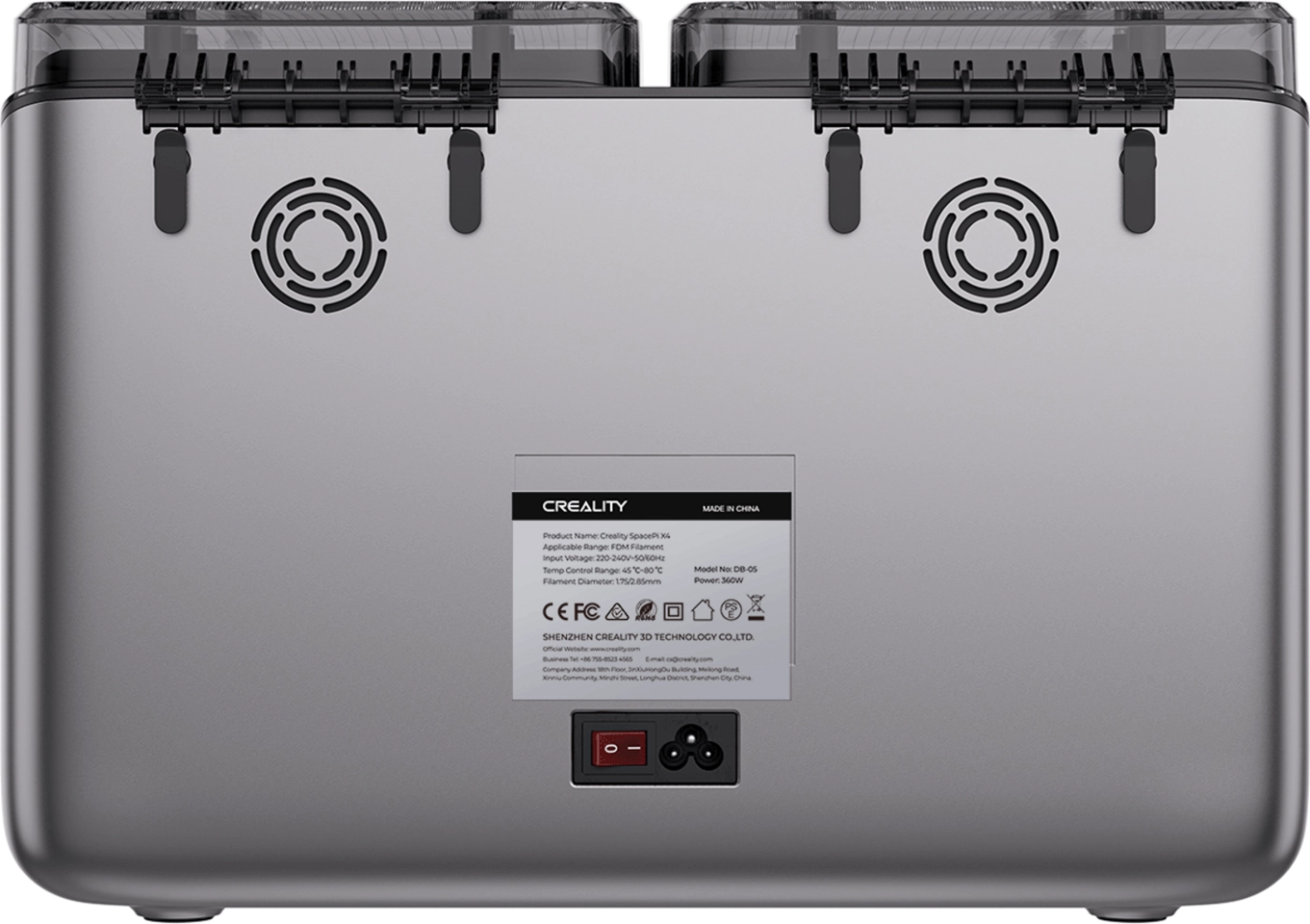 Urządzenie do suszenia filamentu Creality SpacePi X4 Filament Dryer (4005010100) – zdjęcie 5