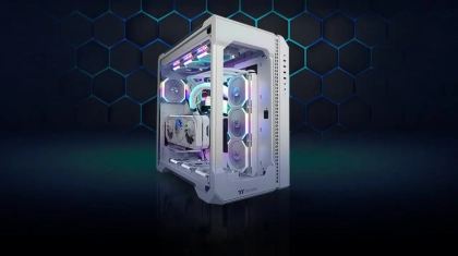 PC Artline Thermaltake View 51 Tempered Glass Snow ARGB