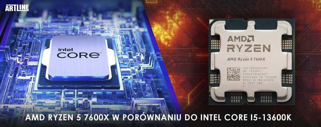 AMD Ryzen 5 7600X w porównaniu do Intel Core i5-13600K.