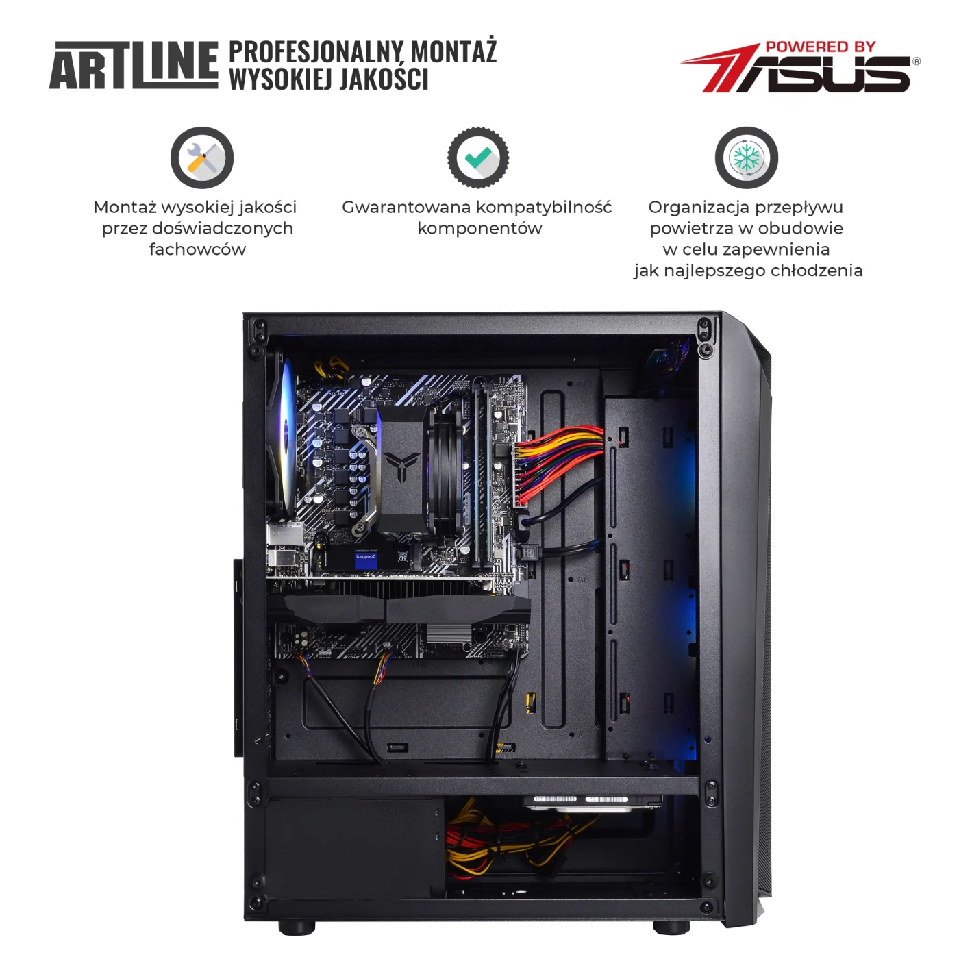Komputer gamingowy ARTLINE Gaming X34 i5 10400F RX 560 4GB B384 cena - zdjęcie 5