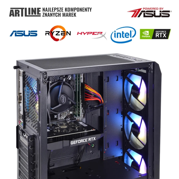 Komputer gamingowy ARTLINE Gaming X35 i5 12400F RTX 3050 8GB B31641Win cena - zdjęcie 8