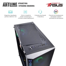 Komputer gamingowy ARTLINE Gaming X36 i5 10400F RX 6600 8GB BA1621 cena - zdjęcie 3