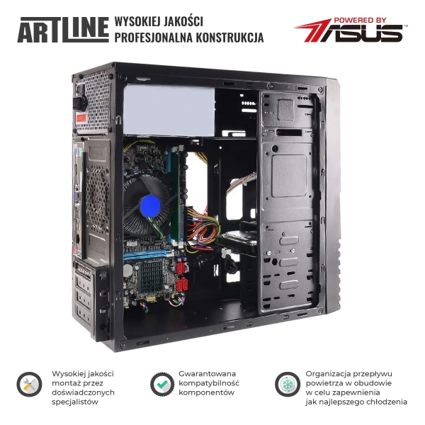Komputer biurowy ARTLINE Business B27 i3 10100F GT 710 1Gb B584Win cena - zdjęcie 2