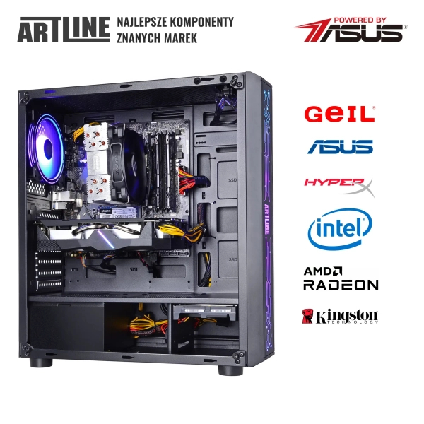 Komputer gamingowy ARTLINE Gaming X36 i5 12400F RX 6600 8GB BA3241Win cena - zdjęcie 8