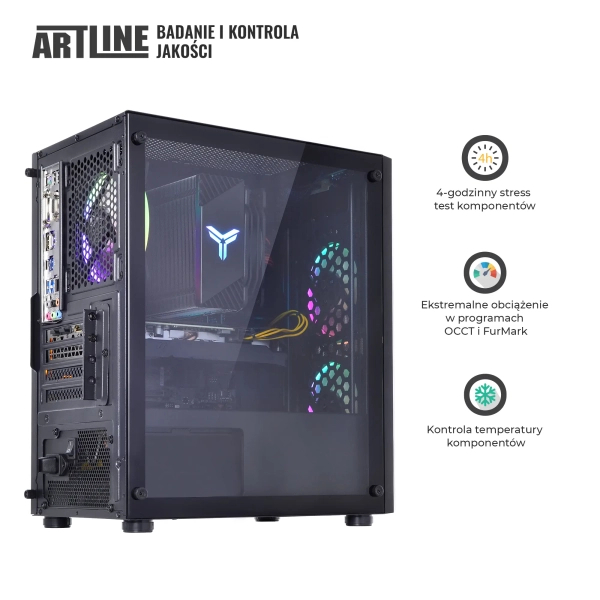 Komputer gamingowy ARTLINE Gaming X37 i5 10400F RTX 3050 8GB B2164 cena - zdjęcie 6