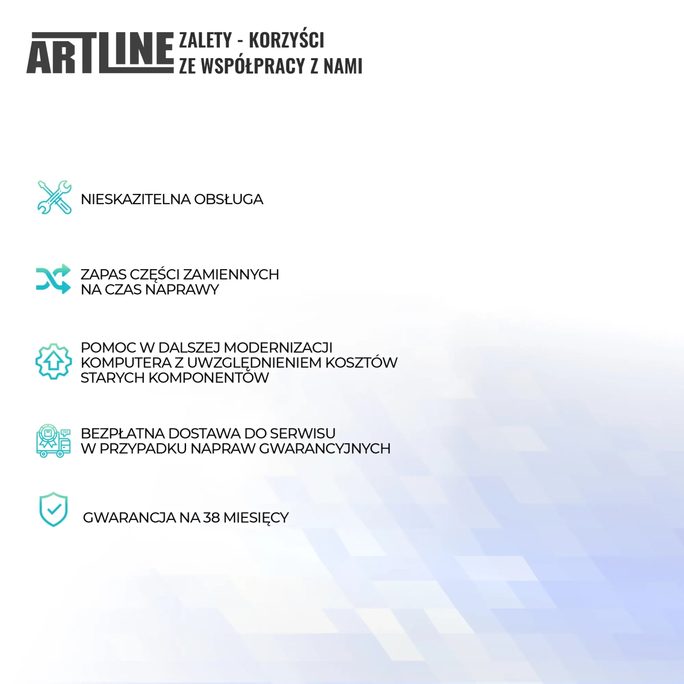 Komputer do domu ARTLINE Home H58 i5 10400F RX 6500 XT 4GB F284 cena - zdjęcie 6