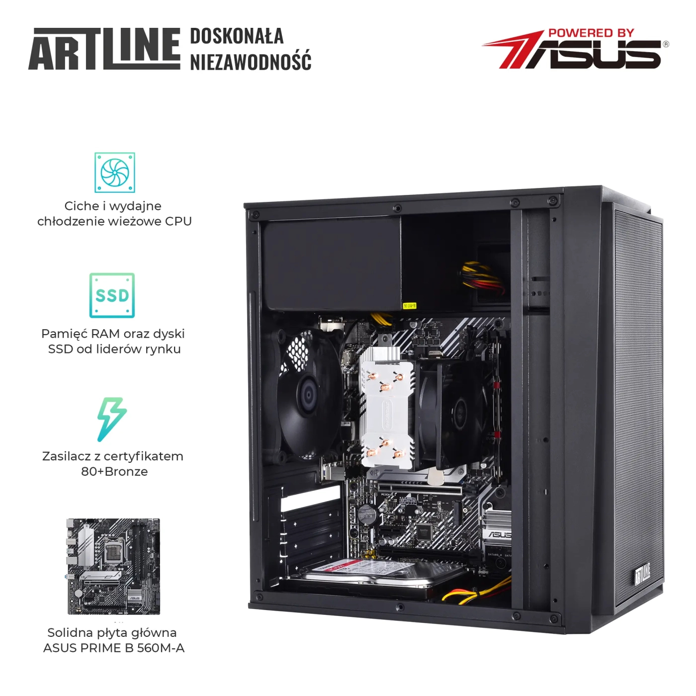 Komputer biurowy ARTLINE Business B57 i5 11400 C1821 cena - zdjęcie 2