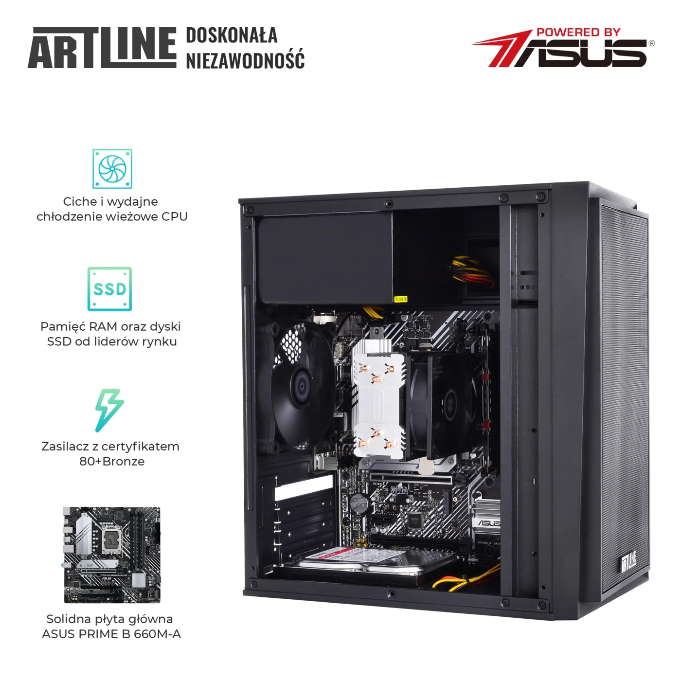 Komputer biurowy ARTLINE Business B57 i5 12400 C1324 cena - zdjęcie 2