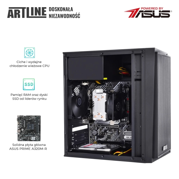 Komputer biurowy ARTLINE Business B46 Ryzen 5 3600 GT 710 2GB C1164Win cena - zdjęcie 1