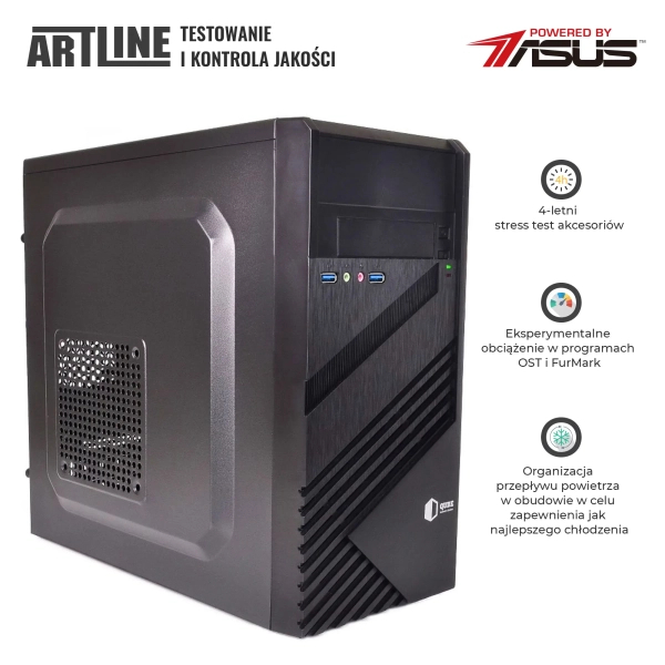 Komputer biurowy ARTLINE Business B22 Ryzen 5 4600G B51641Win cena - zdjęcie 3
