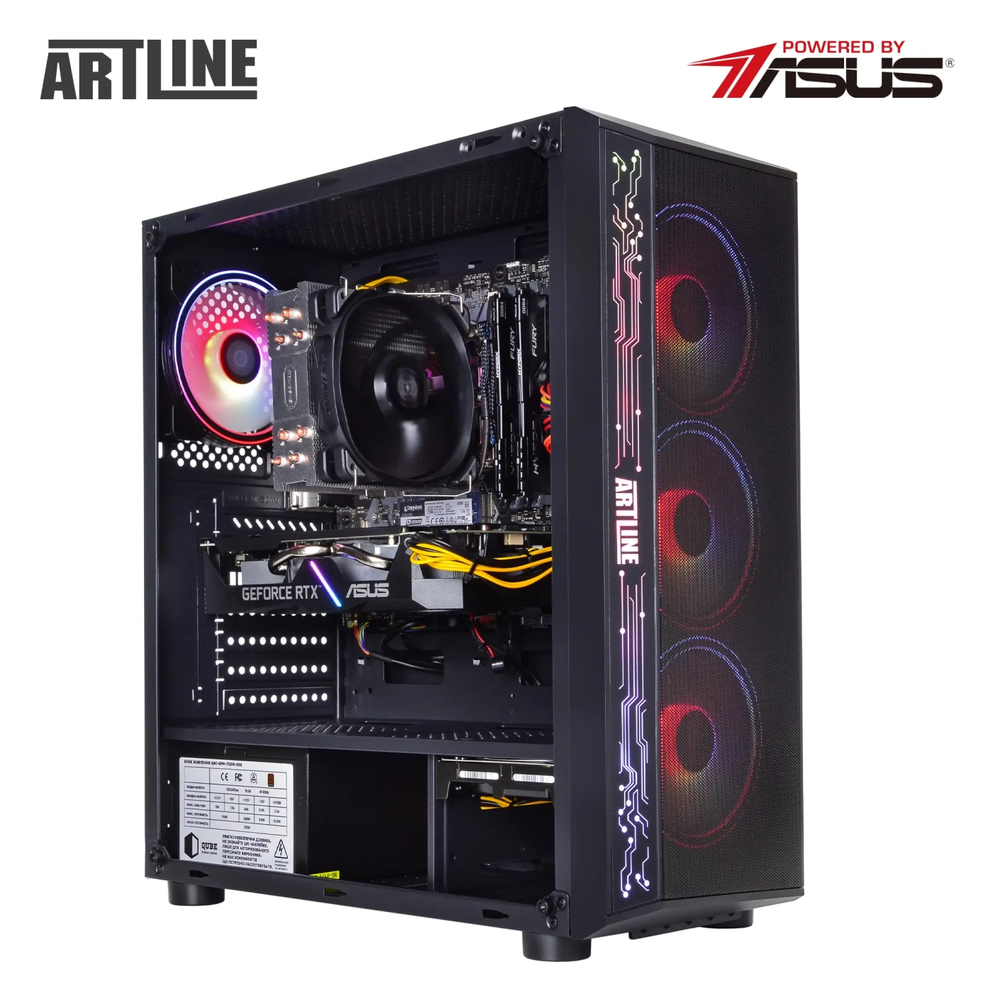 Komputer gamingowy ARTLINE Gaming X38 i5 12400F GTX 1660 SUPER 6GB BA3210 cena - zdjęcie 13