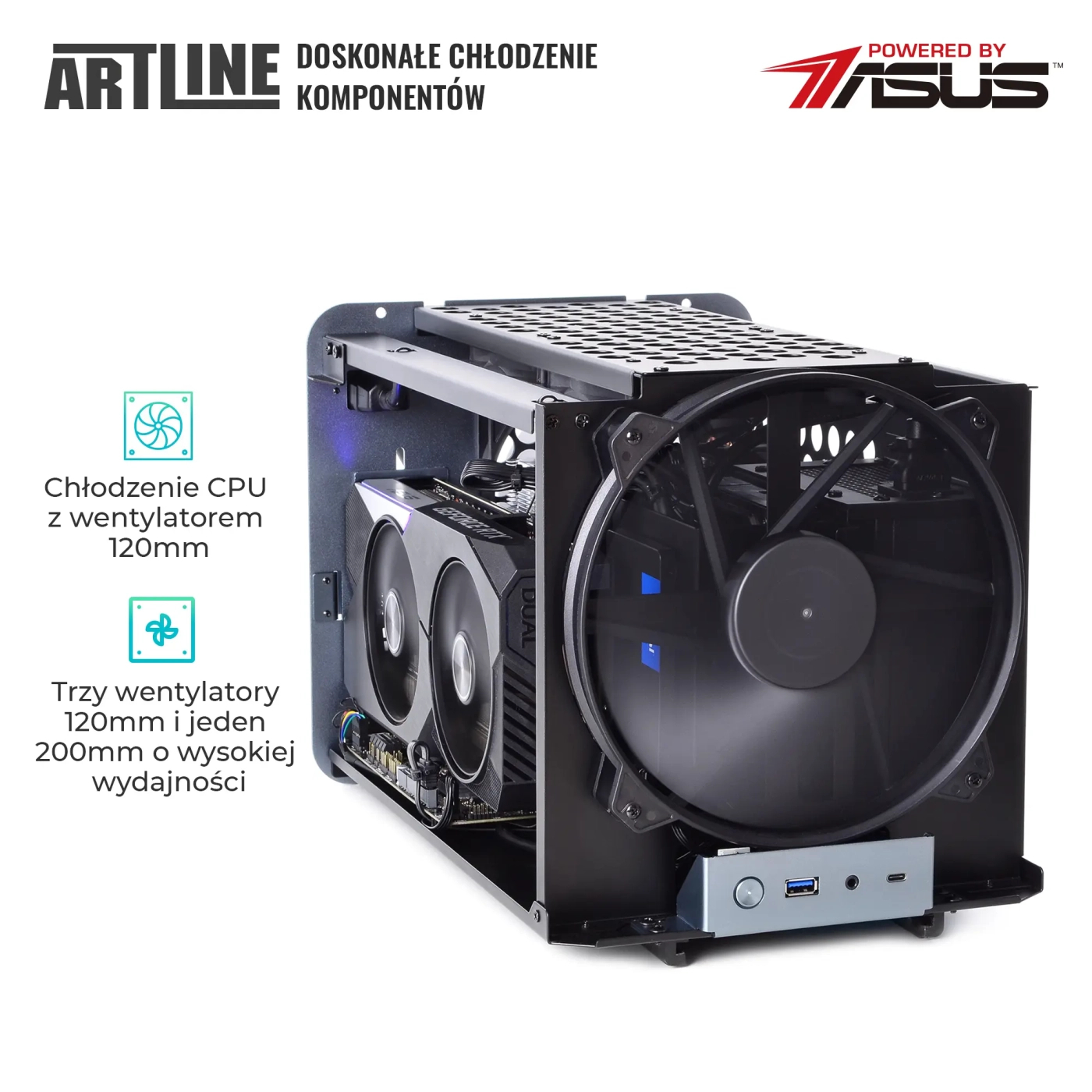 Komputer gamingowy ARTLINE Overlord V8 i5 10400F RTX 3060 8GB V81641 cena - zdjęcie 5