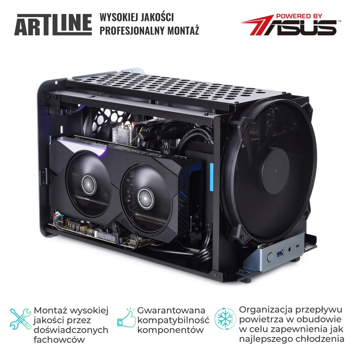 Komputer gamingowy ARTLINE Overlord V8 i5 10400F RTX 3060 8GB V81641 cena - zdjęcie 6