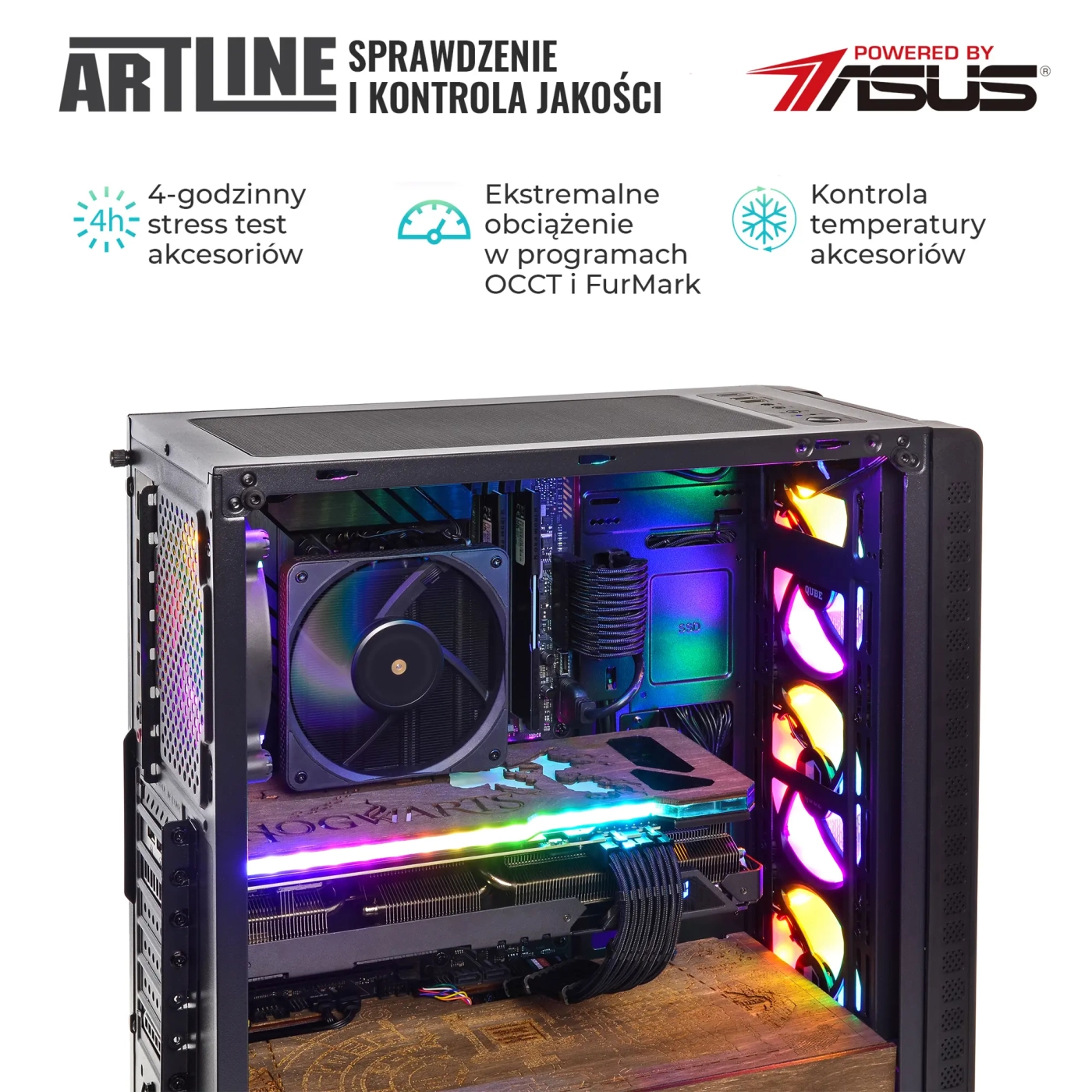 Komputer gamingowy ARTLINE Gaming HGWRTS i5 10400F RX 6600 8GB HP1641Win cena - zdjęcie 5