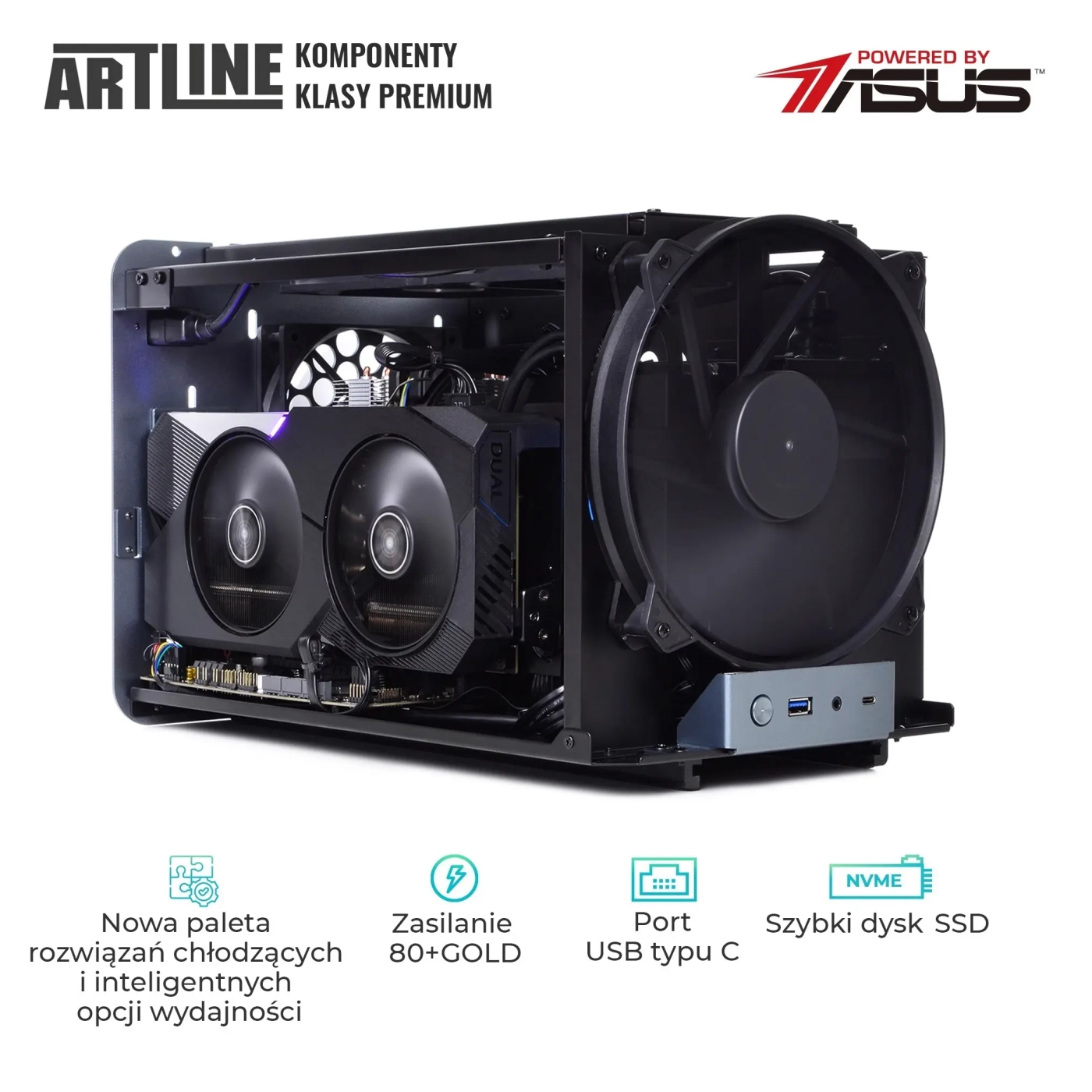 Komputer gamingowy ARTLINE Overlord V8 i5 11400F RTX 3060 8GB V81641 cena - zdjęcie 2