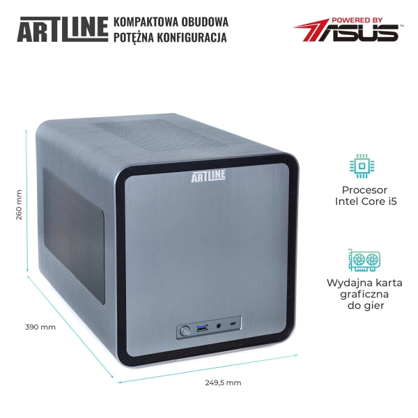 Komputer gamingowy ARTLINE Overlord V8 i5 11400F RTX 3060 8GB V81641 cena - zdjęcie 4