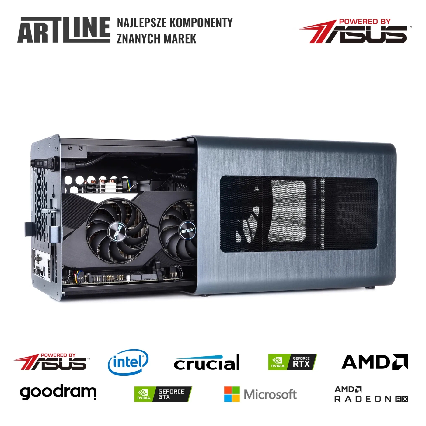 Komputer gamingowy ARTLINE Overlord V8 i5 11400F RTX 3060 8GB V81641 cena - zdjęcie 8