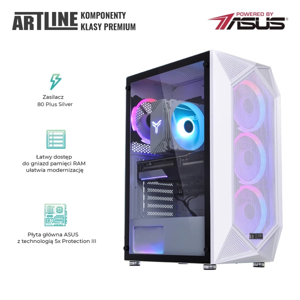 Komputer gamingowy ARTLINE Gaming X55 i5 12400F RTX 3060 8GB SN1642 cena - zdjęcie 1