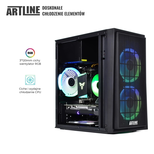 Komputer gamingowy ARTLINE Gaming X43 Ryzen 5 5500 GTX 1650 4GB CR164 cena - zdjęcie 1