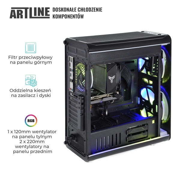 Komputer gamingowy ARTLINE Overlord NEON i5 13500 RTX 4070 12GB NR3242 cena - zdjęcie 1