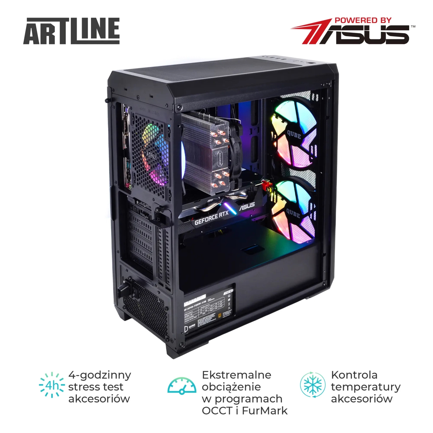Komputer gamingowy ARTLINE Gaming X59 i5 13500 RTX 4070 12GB W11642 cena - zdjęcie 6