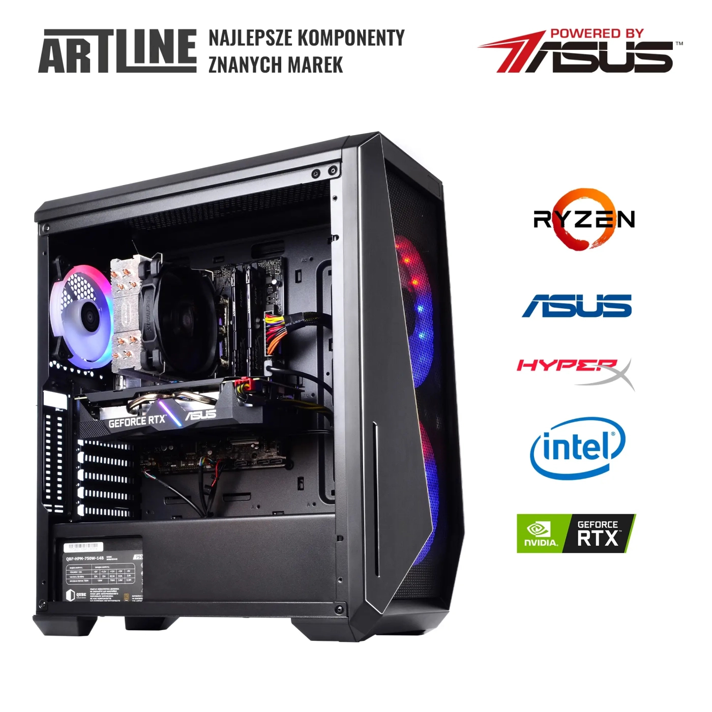 Komputer gamingowy ARTLINE Gaming X59 i5 13500 RTX 4070 12GB W132102 cena - zdjęcie 8