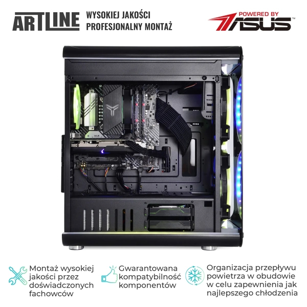 Komputer gamingowy ARTLINE Overlord NEON i7 10700F RTX 4070 12GB NR3242 cena - zdjęcie 4